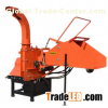 Tractor PTO mounted hydraulic feeding wood chipper