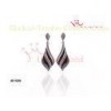 Fashion Europe Leaf Silver CZ Earrings Charming Water Drops Earpin Silver Earring Sets