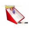 Red Recyclable Corrugated Cardboard Counter Displays Brochure ENCD006 Economically