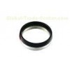 Custom Two Tone Silver And Black Stainless Steel Mens Ring 2 Layer Circle