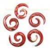 Colored spiral 4 Gauge Glass tragus Piercing Jewelry , handcrafted Gift