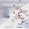 Contemporary Funky Wall Flower Stickers G121, Floral Wall Stickers /Wall Sticker Art /Decal Wall Sti