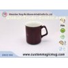 Dark Red Heat Sensitive Color Changing Mugs Special Handle Cup