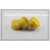 Gold Aluminum Screw Caps for cosmetics / crafts packaging , 2413mm