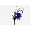 Halloween Prop Masquerade Ball Mask , Blue Venice Mask With Sticks