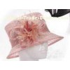 Elegant Soft Feather Sinamay Ladies Hats For Wedding Decoration , 57CM For Adult
