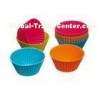 Colorful Cupcake Silicone Baking Cups , Silicone Baking Mould