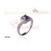 925 Sterling Silver Rings In Blue Cushion Diamond Cut Engagement Halo Rings