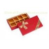 Dots Printing Trays Insert Red Recycled Cardboard Gift Boxes For Chocolate