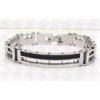 Black And Silver 316L Stainless Steel Fashion Bracelet For Men