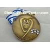 FIL U-19 Copper / Zinc Alloy / Pewter World Championship Ribbon Medals with Die Casting