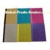 6.5 x 8.5 Glitter Cardboard Cover Notebook / Colorful Composition Notebook