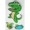 personalised crocodile Paper Layered Stickers For bedroom wall decorative