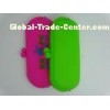 Waterproof Silicone Glasses Case Green Embossed Slip Resistant