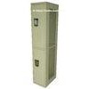 One Door Heavy Duty Lockers , Commercial Two Tier Metal Storage Lockers