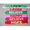 Party Healthy Silicone Slap Bracelet / Sports Silicone Bracelets