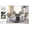 8 seater round marble dining table with Lazy Susan