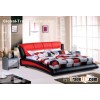 upholstery modern leather bed, stylish leisure bed room set, contermporary soft bedroom furniture