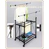 Telescopic Roating Mobile Clothes Rack on Wheels , Adjustable Garment Drying Racks