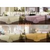100% Cotton Hotel Bed Sheets Standard Size Flat  300T  3cm stripes