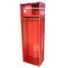 Single Tier Red Open Athletic Metal Gym Lockers Painting For Changing Room