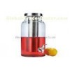 Glass beverage dispenser with ice chamber / drink dispenser with infuser for party & bar