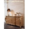 4 cubby Italian furniture wood Carved Giltwood curio cabinet