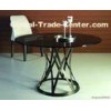 Round Marble Dining Tables Set