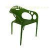 Green Outdoor Plastic Stackable Chairs For Garden , Banquet