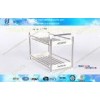 Anti-rust Stainless Steel Storage Rack / Small Corner Shelf for Home Bathroom