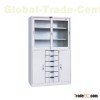 Half glass door drawer filing cabinet