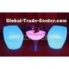 RGB Glow Infrared Remote Led lounge light up table And Pub Furniture