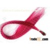 Pink Striped Straight Real Feather Hair Extensions for Decoration