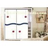 Textured Carving Painted Internal Sliding Doors , Wooden Wardrobe High Gloss UV MDF Board