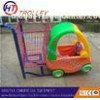 Solid Powder Plated Plastic Supermarket Baby Shopping Trolley Customized