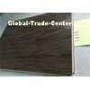 Hall Wide Plank High Gloss Walnut Laminate Flooring Double Click  8mm Indoor Decor