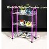 Custom 3 - 5 Tiers Modern Pink Storage Shelves and Racks Space Saving  and Durable