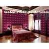 Luxury Living Room 3D Wall Coverings / Wall Art 3D Wall Panels with Plant Fiber 500*500 mm