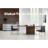 Contemporary Simple Black Walnut Dining Table / Home Office Desk