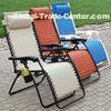 Balcony Pattern Printed Armrest Zero Gravity Outdoor Chair With Head Rest