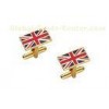 High Quality Uk Cufflink, Copper Enamel Cufflinks By Brass Stamped, Gold Plating
