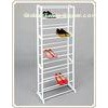 Home Floor Standing Ten Layer Metal Shoe Racks / Economic Shoe Shelf with Plastic