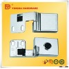 High quality GB zinc alloy one way glass hinge/display cabinet glass hinge (YD-132)