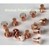 durable Circuit Breaker Bimetal Silver Contact Rivets / AgNi contact material
