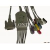 Compatible One-Piece Series EKG Cable,IEC,clip