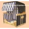 UV Resistant Waterproof Roofed Wicker Beach Chair For Dog / Cat