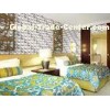 Colorful Graffiti Fiber 3D Wall Coverings Interior Wall Paneling 3D Tiles for KTV , Club , Hotel