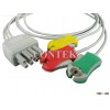 BR-903P Nihon Konden ECG Lead Wire set for Patient Monitor,3-lead IEC,clip