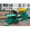 Metal Sheet Double Head Uncoiler Machine , Hydraulic Color Steel Decoiler
