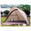 Beach tent with door